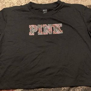 Everyday long sleeve PINK crop tee